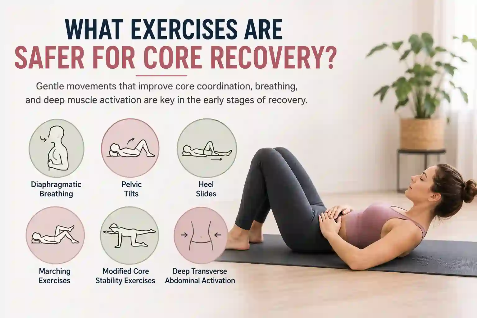 Which exercises may help diastasis recti Palmers Green?